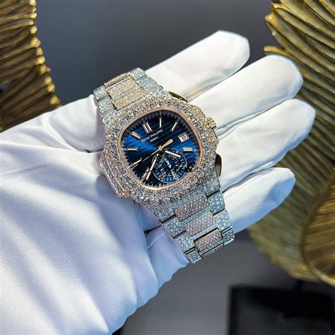 iced out patek philippe two tone|Patek Phillippe Watch .